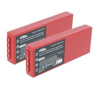 vhbw 2x Batterie compatible avec HBC Radiomatic PM471560, PM458017, FUB78AA opérateur télécommande industrielle (2000mAh, 6V, NiMH)