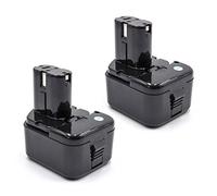vhbw 2X Batterie Compatible avec Hitachi R9D | R 9D, FWH12DF, FWH 12DD, FWH 12DC3, FWH 12DF, FWH12DD, FWH12DC4 outil électrique (2100 mAh, NiMH, 12 V)