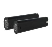 vhbw 2X Batterie Compatible avec Makita 6095DWBE, 6095DQ, 6095DW, 6093D, 6092DW, 6094DW, 6095D, 6093DW, 6094D Outil électrique (2100 mAh, NiMH, 9,6 V)