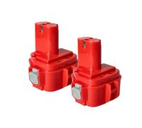 vhbw 2X Batterie Compatible avec Makita 6317DWFE | 6316DWFE, 6317D, 6316DWBE, 6317DWDE, 6317DWAE, 6317DWDRE outil électrique (1500 mAh, NiMH, 12 V)