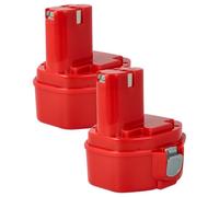 vhbw 2x NiMH batterie 1500mAh (14.4V) pour outil électrique outil Powertools Tools Makita 6280DWALE, 6281, 6281D, 6281DWPE, 6333D, 6333DA, 6333DWA