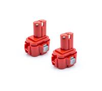 vhbw 2x Batterie compatible avec Makita 6400D, 6400DW, 6221DW, 6221DWE, 6703D, 6703DW, 6702D, 6702DW, 6704D outil électrique (1500 mAh, NiMH, 9,6 V)