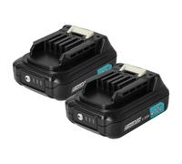 vhbw 2X Batterie Compatible avec Makita UM600DZX, UR100, UR100DSME, UR100D, UR100DWAEX, UR100DSMEX Outil électrique (1500 mAh, Li-ION, 12 V)