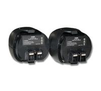 vhbw 2x Batterie compatible avec Metabo 600059510, Powergrip 2, 6.27000.00, 6.02410.50 outil électrique (2100 mAh, NiMH, 4,8 V)