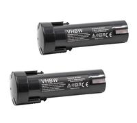 vhbw 2x Batterie compatible avec Panasonic EY6220B, EY6220D, EY6220DR, EY9021, EY9021B, EY903 outil électrique (3300mAh NiMH 2,4V)