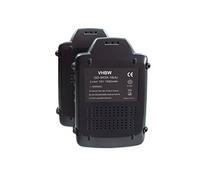 vhbw 2x Batterie compatible avec DeltaFox Grizzly 2040, 2020, 80001147, 80001146 outil électrique (1500 mAh, Li-ion, 18 V)