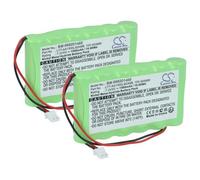 vhbw 2x Batterie compatible avec Visonic PowerMax Complete control panel système d'alarme (1500mAh, 7,2V, NiMH)