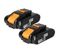 vhbw 2x Batterie compatible avec Worx Landroid WG801E.9, WR142E, WR110MI, WR143E, WR147.1, WR147E.1, WR130E outil électrique (2000 mAh, Li-ion, 20 V)