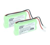 vhbw 2x Batterie pour divers appareils (700mAh, 2,4V, NiMH) 2x cellules type AAA, micro, HR03