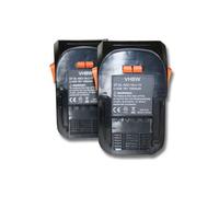 vhbw 2x Batterie remplacement pour AEG B1814, B1817G, L1830R, B1814G, B1817, L1815R, L1830, L1815, L1840R pour outil électrique (1500 mAh, Li-ion, 18 V)
