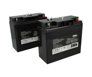 vhbw 2X Batterie Remplacement pour APC AP1250 | AGM09, RBC7, BT12-18, RBC50 pour ASI (18000mAh, 12V, AGM)