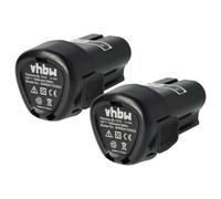 vhbw 2x Batterie remplacement pour Black & Decker BL1110, BL1310, BL1510, LB12, LBX12, LBXR12 pour outil électrique (1500 mAh, Li-ion, 12 V)