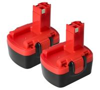 vhbw 2x Batterie remplacement pour Bosch 2 607 335 611 | 2 607 335 533, 2 607 335 619, 2607335534 pour outil électrique (1500 mAh, NiMH, 14,4 V)