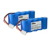 vhbw 2x Batterie remplacement pour Bosch 9000163, 9 500 005, FD252/10 pour motorisation de porte ou portail (2000mAh, 6V, NiMH)