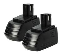 vhbw 2x Batterie remplacement pour Hilti SFB126A, SFB126, SFB121 pour outil électrique (3000 mAh, NiMH, 12 V)
