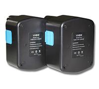 vhbw 2X Batterie Remplacement pour Hitachi EB 1420RS, EB 1424, EB 1414L, EB 1414S, EB 1414, EB 1426H pour Outil électrique (2100 mAh, NiMH, 14,4 V)