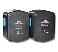 vhbw 2X Batterie Remplacement pour Hitachi EB 14H | EB 14S, EB 1430X, EB 14B, EB 1430R pour outil électrique (3300 mAh, NiMH, 14,4 V)