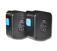 vhbw 2x Batterie remplacement pour Hitachi EB 14H, EB 14S, EB 1430X, EB 14B, EB 1430R pour outil électrique (2100 mAh, NiMH, 14,4 V)