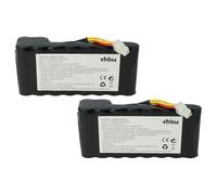 vhbw 2X Batterie Remplacement pour Husqvarna 5881464-01, 588146402, 588 14 64-02, 5881464-02, 588 14 64-01 pour Robot Tondeuse (6800mAh, 18V, Li-ION)