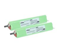 vhbw 2x Batterie remplacement pour Velux 946933, 946987, 946930 pour volet roulant de fenêtre (2200mAh, 10,8V, NiMH)