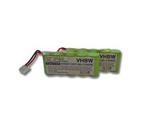 vhbw 2x Batteries compatible avec Bosch Somfy D14, K10, K12, K8, K17 outil électrique (3000 mAh, NiMH, 6 V)