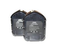 vhbw 2x Batteries compatible avec Hitachi WH12DMR2, WH 12DMR2, WP12DA, WP 12DA, WR12DAF outil électrique (2100 mAh, NiMH, 12 V)