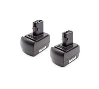 vhbw 2x Batteries compatible avec Metabo SBT9.6, ULA 9.6 outil électrique (1500 mAh, NiMH, 9,6 V)