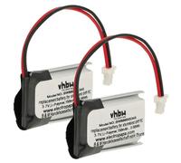 vhbw 2x Batteries compatible avec Sturmkind DR!FT modéle RC (150mAh, 3,7V, Li-polymère, noir/argenté, 15 x 19 x 8 mm, SH1.0-2P Male)