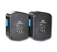 vhbw 2x Batteries Ni-MH 3300mAh (14.4V) outils compatible avec WH 14DL, WH 14DM, WH 14DMB, WH 14DMK Rempl. Hitachi 315128, 315129, 315130, 319104