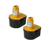 vhbw 2X Batteries Presses Compatible avec Rems, accu 12 V NI-CD/NI-H (2000mAh NiMH 12 V)