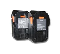 vhbw 2X Batterie Remplacement pour AEG B1814, B1817G, L1830R, B1814G, B1817, L1815R, L1830, L1815 pour Outil électrique (3000 mAh, Li-ION, 18 V)