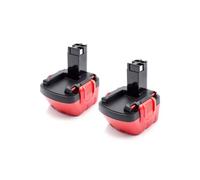 vhbw 2x Batteries remplacement pour Bosch 2 607 335 454, 2 607 335 455, 2 607 335 430, 2 607 335 442 pour outil électrique (1500 mAh, NiMH, 12 V)