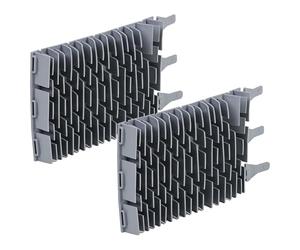 vhbw 2X Brosse Remplacement pour Zodiac R0962800 pour Robot aspirateur de Piscine - en Caoutchouc, 24,5 x 13 x 3 cm