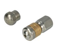 vhbw 2x buses nettoyeur tuyaux compatible avec Kränzle B 170 T, B 200 TK, HD 10-120 jet haute pression - filetage 1/8", Rotatif + fixe
