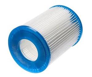 vhbw 2x Cartouche filtrante compatible avec Bestway Flowclear 2.006 l/h, 3.028 l/h piscine pompe de filtration - Filtre à eau, blanc / bleu G