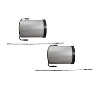 vhbw 2x Cartouche filtrante poussières fines compatible avec Holzmann ABS3880, ABS2480, ABS3000SE aspirateur à copeaux - Avec brosse de nettoyage