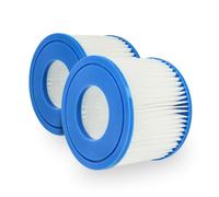 vhbw 2X Cartouche filtrante Type VI Remplacement pour Bestway 58239-6, 90352E, 58323, 60311 pour Spa, Bain à remous - Filtre de Rechange Bleu/Blanc