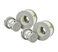vhbw 2x Cartouches filtrantes compatible avec MSpa Mont Blanc piscine pompe de filtration, filtre à eau gris / blanc