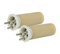 vhbw 2x Élément chauffant compatible avec Leister GHIBLI AW pistolet soudeur à air chaud - 2200 W, céramique, 3,15 x 9,1 cm