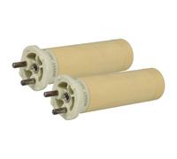 vhbw 2x Élément chauffant remplacement pour Leister 100.296 pour pistolet soudeur à air chaud - 1550 W, céramique, 2,6 x 9,15 cm