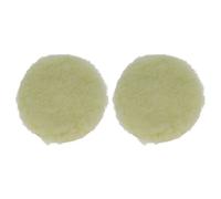 vhbw 2x Eponge de polissage compatible avec Bosch PEX 300 AE, PEX 400 AE ponceuses excentriques et à vibration - 12,5 cm diam. de travail, beige