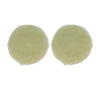 vhbw 2X Eponge de Polissage Compatible avec Festool ETS 125 ponceuses excentriques et à Vibration - 12,5 cm diam. de Travail, Beige