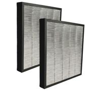 vhbw 2x Filtre à air compatible avec Boneco H680 purificateur, humidificateur - multicouches HEPA (HEPA 13) + charbon actif