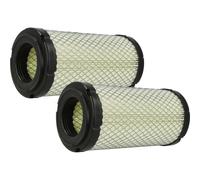 vhbw 2x Filtre à air compatible avec Doosan MEGA 160, SOLAR 130LC-V, MEGA 160TC, MEGA 200TC-III pelleteuse - Filtre moteur extérieur
