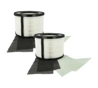 vhbw 2x Filtre à air compatible avec Leitz TruSens Z-2500, Z-2000 purificateur - multicouches préfiltre + HEPA + charbon actif