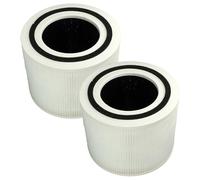 vhbw 2x Filtre à air compatible avec Levoit Core 300 RF, 300S, 300 purificateur - multicouches préfiltre + HEPA + charbon actif en nylon