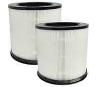 vhbw 2x Filtre à air compatible avec Xiaomi Smart Air Purifier 4 Compact purificateur - multicouches préfiltre + HEPA + charbon actif