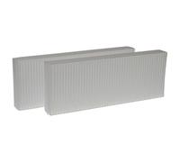 vhbw 2x Filtre à air compatible avec Zehnder Paul Novus 450 | Novus 300 appareil de ventilation - G4, 48 x 18 x 10 cm blanc