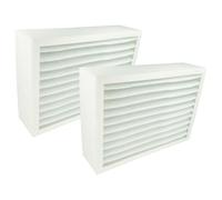 vhbw 2x Filtre à air compatible avec Zehnder Thermos appareil de ventilation - G4, 35 x 25 x 9 cm blanc