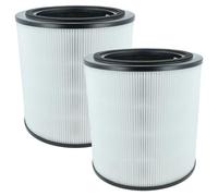 vhbw 2x Filtre à charbon actif compatible avec Bosch Air 4000 purificateur d'air - Filtre à air H13 noir / blanc